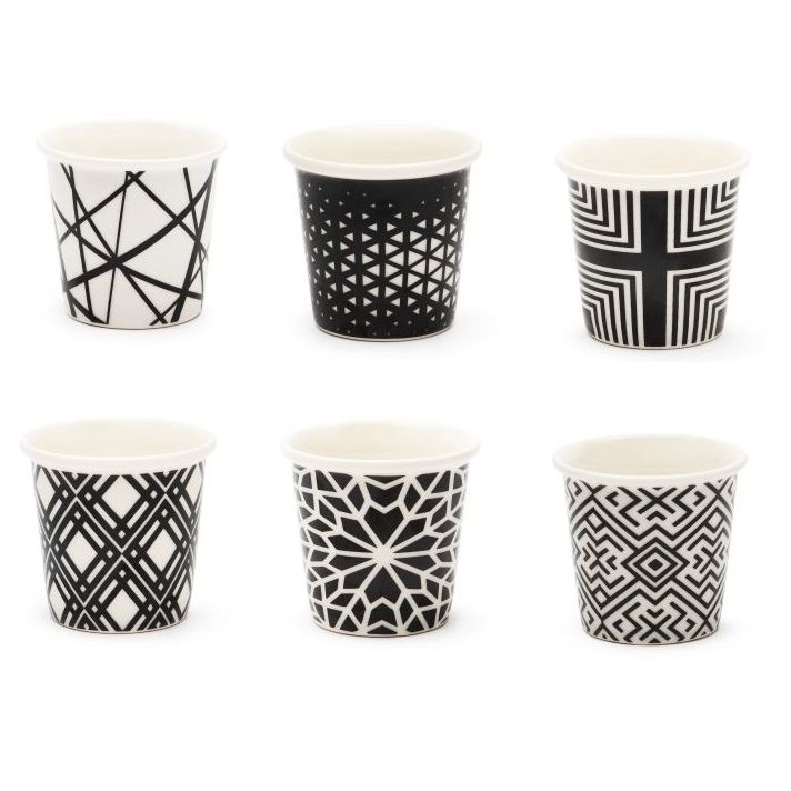 Excelsa set 6 Bicchierini caffe' in porcellana Emily ml. 90 cod.66325